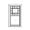 Hung Window
15-over-1 modified Prairie (Queen Anne) style
Unit Dimension 46" x 78"
7/8" SDL